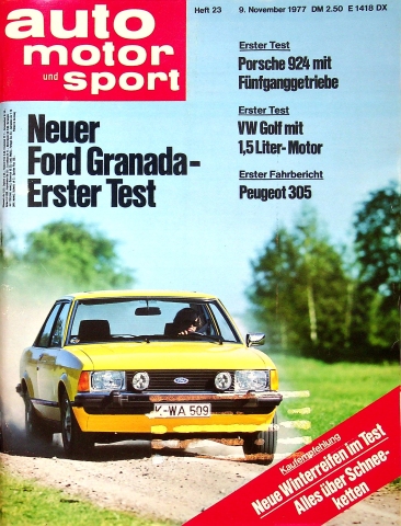 Deckblatt Auto Motor und Sport (23/1977)